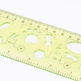 thumbnail image 4 of Unique Bargains 3pcs Unbreakable Flexible Rulers 20cm/8' Double Scale Shatterproof Folding Plastic Ruler, Light Green, 4 of 6