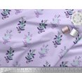 thumbnail image 2 of Soimoi Moss Georgette Fabric Leaves & Floral Block Fabric Prints by Yard 42 Inch Wide, 2 of 3