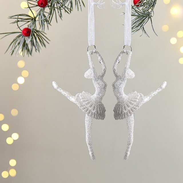 Meitianfacai Christmas Decorations Clearance Christmas Tree Showcase Living Room Staircase Decoration Small Pendant Pendant Christmas Tree Angel Glitter P Ink Pendant Decoration Pendant