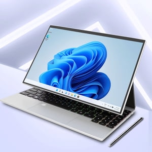 2 in 1 Convertible Laptop, 14 Inch HD Touchscreen, N5105 Quad Core Processor Up to 2.9GHz, 16GB DDR4, 2.4G/5G WiFi, BT 4.2, Fingerprint Reader, RGB Backlit