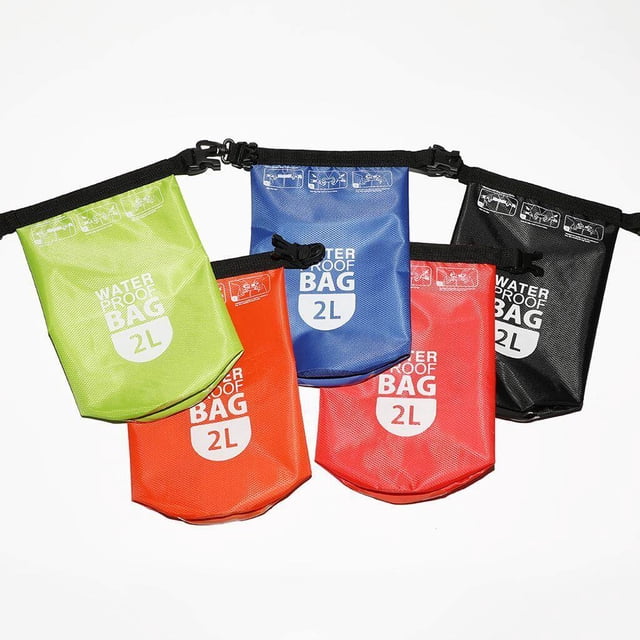 Sac Étanche 2 L Sac Sac Pochette pour Rafting Rangement à Sec Sac à Dos Canotage Plongée Bleu