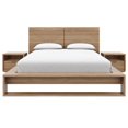 thumbnail image 1 of Audrey 4 Piece Bedroom Set with Headboard, Slatted Bedframe, 2 Nightstands, 1 of 5