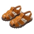thumbnail image 2 of LSLJS Sandales pour Tout-Petits Sandales pour Bébés Filles Garçons avec Sangle Ajustable, Sandales d'Été d'Extérieur pour Enfants, Chaussures de Plage pour Enfants Semelle Souple Sandales à Bout Renforcé Sandales Romaines, 2 of 5