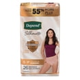 thumbnail image 4 of Depend Silhouette Adult Incontinence Underwear for Women, Maximum Absorbency, Small, Pink, 26 Count, 4 of 10