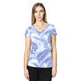 thumbnail image 1 of T-Shirt à Manches Courtes Col en V pour Femmes - PALM PARADISE - TG, 1 of 3