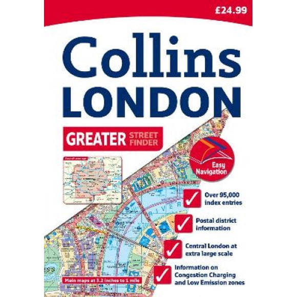 Collins London Greater Street Finder: A4 Edition
