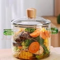 thumbnail image 3 of Borosilicate Glass Cooking Pot with Lid Stovetop Simmer Pot for Soup Milk Pasta Porridge Durable Transparent Cookware Heat Kitchen Utensil Easy Clean, 3 of 3