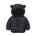 thumbnail image 1 of RXIRUCGD Children's Light Solid Color Cotton Jacket( Black, Size:2-3 Years ), 1 of 3