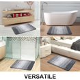thumbnail image 3 of Luxury Bathroom Rug Mat, Extra Soft and Absorbent Bath Rugs, Non-Slip Plush Shaggy Bath Carpet Runner, Machine Wash Dry, Bath Mats for Bathroom Floor, Tub and Shower, 47x17, Grey, 3 of 6