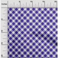 thumbnail image 2 of oneOone Velvet Blue Fabric Gingham Check Sewing Craft Projects Fabric Prints By Yard 58 Inch Wide, 2 of 4
