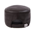 thumbnail image 3 of Men Cowhide Hat Winter Warm Outdoor Protect Ear Real Leather Adjustable Baseball Cap ,Fashion, 3 of 4