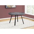thumbnail image 2 of Monarch Specialties Dining Table, 48" Round, Small, Kitchen, Dining Room, Metal, Laminate, Black, Contemporary, Modern, 2 of 4