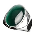 thumbnail image 1 of Stainless Steel Artificial Cat Eye Stone Ring Titanium Steel Ring, 1 of 3