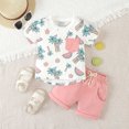 thumbnail image 2 of Birdeem Mode Garçons et Filles T-Shirts Décontractés à Manches Courtes Col Rond Col Bouton Ensembles de Shorts Imprimés, 2 of 12
