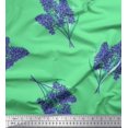thumbnail image 1 of Soimoi Moss Georgette Fabric Lavender Flower Decor Fabric Printed Yard 42 Inch Wide, 1 of 3