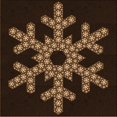 thumbnail image 1 of Ahgly Tapis d'Intérieur Lavable en Machine Carré Transitionnel Marron Sienne, 6 Pieds Carré, 1 of 7