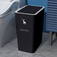 thumbnail image 1 of Yhmxh Kitchen Gadgets Kitchen Gifts Kitchen Essentials Bathroom Trash Can Contactless Trash Can Large Capacity Trash Can 8L Living Room Trash Can Thickened Trash Can garbage can, 1 of 9