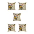 thumbnail image 3 of mmirethe Wide Application Cushion Covers For Coordinated Home Easy To Change Pillowcase kztym001-6 5Set, 3 of 6