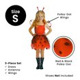 thumbnail image 4 of Northlight Red and Black Ladybug Girl Child Halloween Costume - Small, 4 of 5
