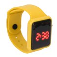 thumbnail image 3 of Sport Montre LED Écran Quadrate Forme Rétro-Éclairage Conception Numérique Enfants Regarder pour les Activités de Loisirs Jaune, 3 of 14