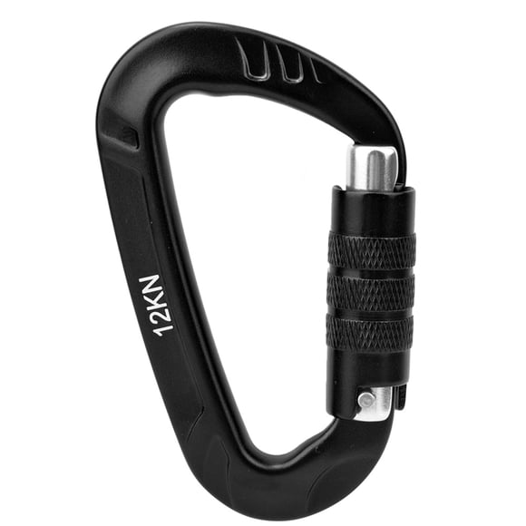 D Ring Buckle, 1 Pcs 7075 Aerospace Carabiner, Durable For Carabiner Clip Black