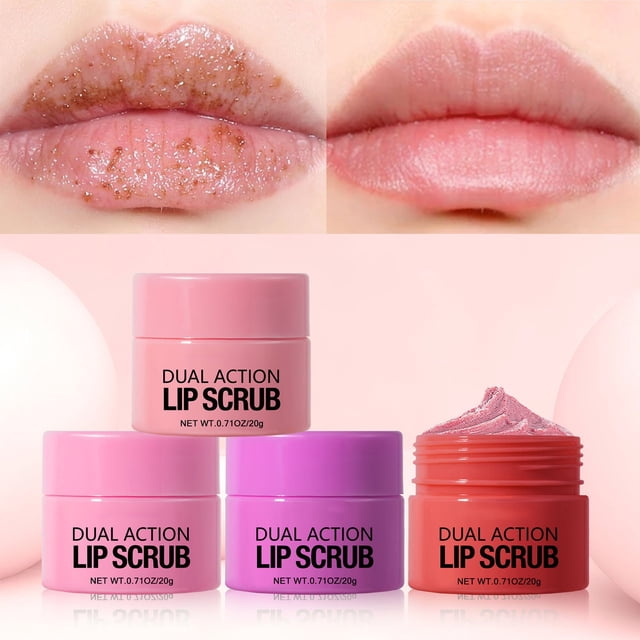 Dvkptbk Lip scrub Lip Scrub Moisturize Exfoliate Brightens Lip Color Depths Care Lipstick Moisturize and Smooths Lips Lip Scrub Set Exfoliating Exfoliating Moisturizing Care Lip