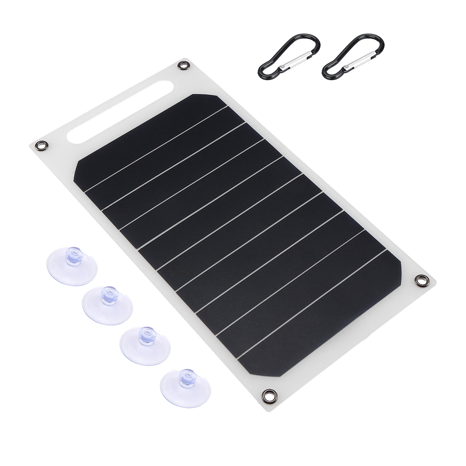 Riwcyla Solar Panel Slim Solar Cell USB Battery Portable Solar Battery Chargers USB Solar Bank For Phone Car Camping USB Interface Solar Panel