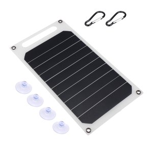 Riwcyla Solar Panel Slim Solar Cell USB Battery Portable Solar Battery Chargers USB Solar Bank For Phone Car Camping USB Interface Solar Panel