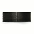 thumbnail image 3 of Stainless Steel Brushed Black IP Flat Three CZ Ring Size 8.5, 3 of 7