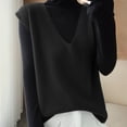 thumbnail image 2 of Women's Deep V - Neck Loose - Fitting Sleeveless Knit Vest - Soft, Versatile for Layering, Available in Multiple Colors, 2 of 4