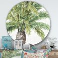 thumbnail image 3 of Designart 'Mixed Botanical Greens palms V' Farmhouse Metal Circle Wall Art, 3 of 3