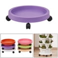 thumbnail image 2 of Plateau de Pot de Fleurs Roulant avec Roues, Soucoupe pour Plante, Transporteur de Fleurs Robuste, 2 of 8