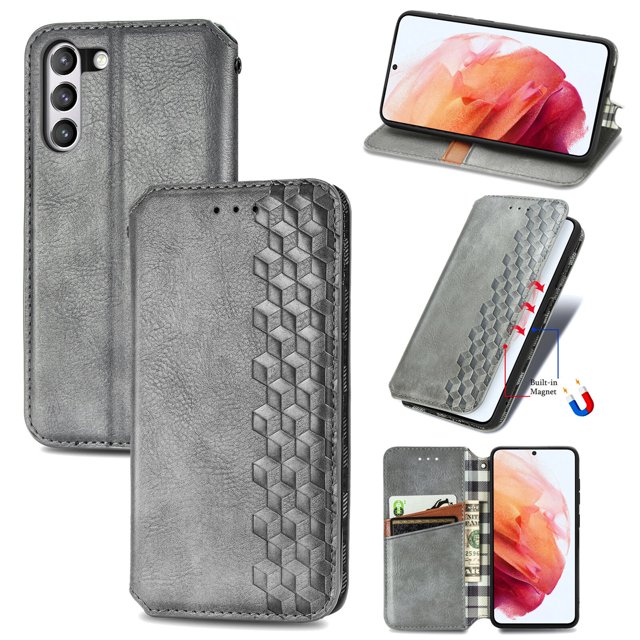 Case for Samsung Galaxy S21 FE 5G/4G Cover Magnetic Protective Wallet Flip Case
