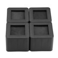 thumbnail image 1 of Ensemble de 4 Pcs Rehausseurs de Pieds de Meuble en Plastique PP Antidérapants pour Table, Bureau, Lit, Sofa, Couleur Noire, 1 of 14