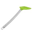 thumbnail image 3 of Unique Bargains Kitchenware Stainless Steel Grip Silicone Slotted Pancake Turner Spatula Purple, 3 of 3