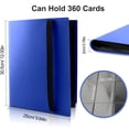 thumbnail image 5 of Collectible Card Binder Album 360 Card Holder 9 Pockets Trading Card Binder Album Large Capacity Card Binder Notebook For Birthdays Christmas And Parties, 5 of 5