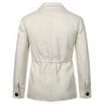 thumbnail image 4 of LOVZFMLL Jackets for Men's Solid Color Button Pocket Long Sleeved Hooded Lapel Casual Jacket, 4 of 9