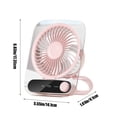 thumbnail image 3 of Ohufall USB Rechargeable Portable Fan Wall Mount And Stand Multi Speed Cooling Fan For Bedroom Office, 3 of 5