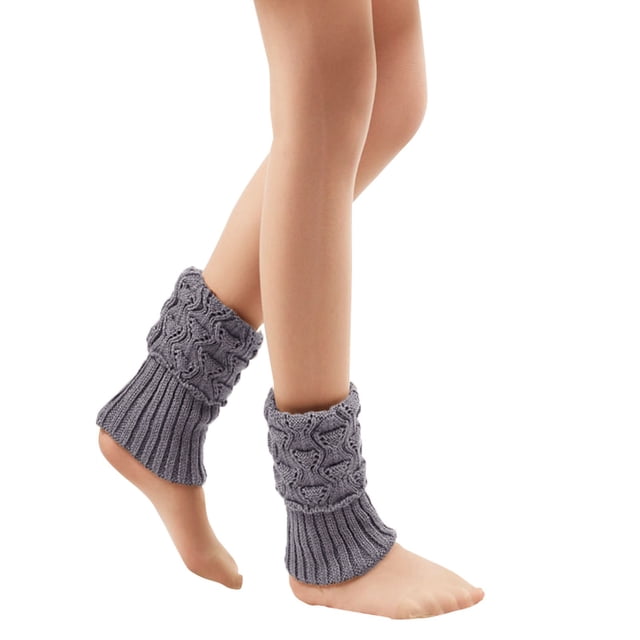 Leg Warmers for Women for Winter 80s Ribbed Knit Leg Warmer Winter Warm Long Boot Socks