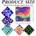 thumbnail image 2 of 6 Packs Glasses Cleaning Cloth Microfiber Cloth Soft Multicolor Cleaner Sunglasses Reusable Thicken Wipes Clothes for Eyeglasses Camera Cell Phone Lens Screens Glasses 6 x 6 Inch, 2 of 9