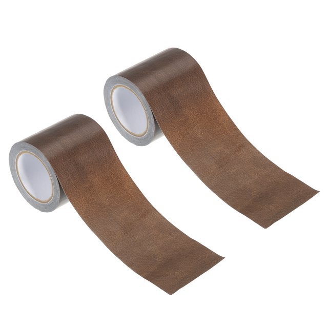 Unique Bargains Leather Repair Tape 2.2'X30', Self Adhesive Realistic Leather Textured Patch, Brown