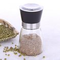 thumbnail image 1 of Manual Kitchen Tool Pepper Grinder Coffee Bean Sesame Grinder Ceramic Core Storage Grinding Glass Bottle Trumpet+green Lid, 1 of 3