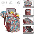 thumbnail image 2 of Monstera Hibiscus Cooler Backpack Leak-Proof Lightweight for Road Trips Travel with Long-Lasting Insulation, 2 of 6