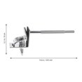 thumbnail image 2 of UPOUART Support de Cloche de Vache Pince de Grosse Caisse Argent 1ensemble pour Performance de Batteurs, 2 of 7