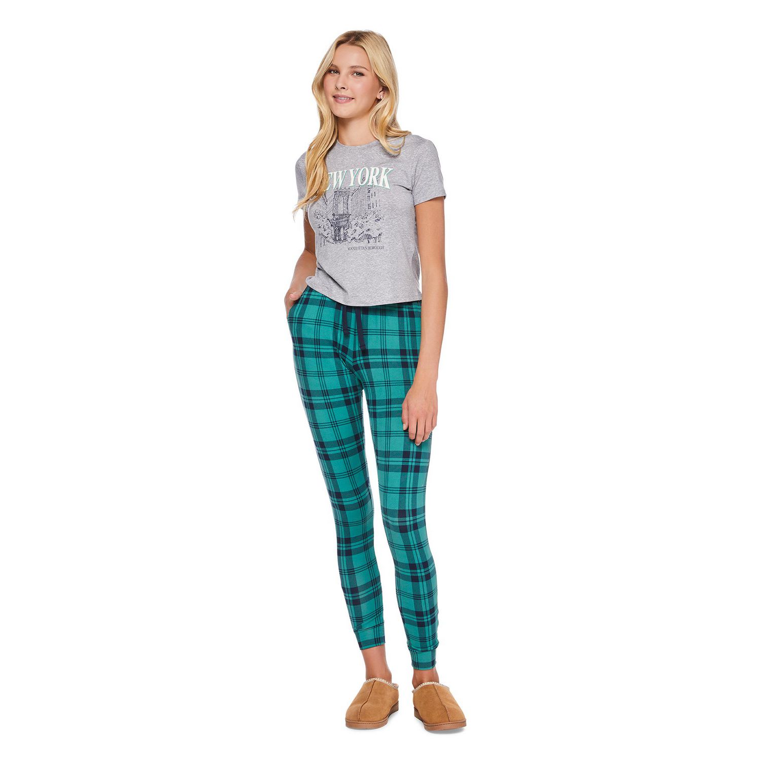 No Boundaries Women's Pajama 2-Piece Set