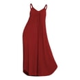 thumbnail image 1 of WTXUE Chemises de Nuit et Robes / Camisoles pour Femmes Nuisette Sans Manches Longue Chemise de Nuit Robe de Nuit Complète Grande Taille Chemise de Nuit Chemise / 1 Pce Rouge TG, 1 of 9
