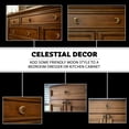 thumbnail image 3 of Set of 6 Crescent Moon Drawer Pulls, 2 Inch Black Cast Iron Faces, 3 of 7