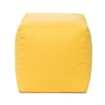 thumbnail image 1 of Gouchee Home Cube Soleil Outdoor/Indoor Yellow Ottoman Pouf – Waterproof Cube Pouf with Polystyrene Bead Filling, Lightweight Modern Seating for Patio, Deck, or Living Room, 1 of 5