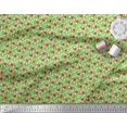 thumbnail image 2 of Soimoi Rayon Fabric Leaves & Poppy Floral Printed Fabric 1 Yard 42 Inch Wide, 2 of 6