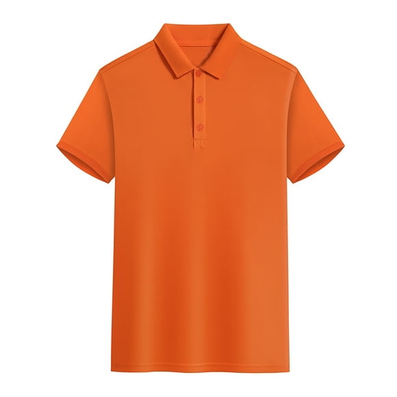 FhsagQ Men's Shirts Men Shirts 3Xl Super Fit Shirts for Men Short Sleeve Collared Shirt Summer Casual Women Shirt Men's Shirts Tops 4Xl Mens Shirts Black Super Fit Orange XL